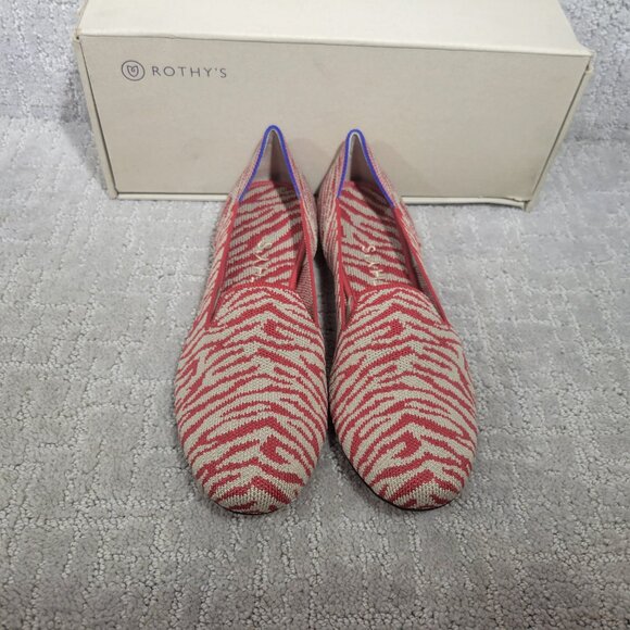 Rothy's The Loafer Red Zebra Shoes Women's Size US 7, 8, 8.5, 9.5, 10, 10.5 - Picture 7 of 10